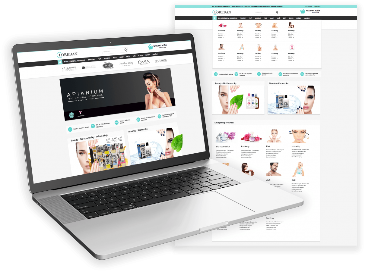 Loredan - tvorba eshopu prestashop